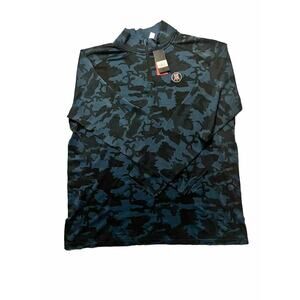 UNRL x Barstool Active Quarter Zip - Blue/Black Camo - XXL